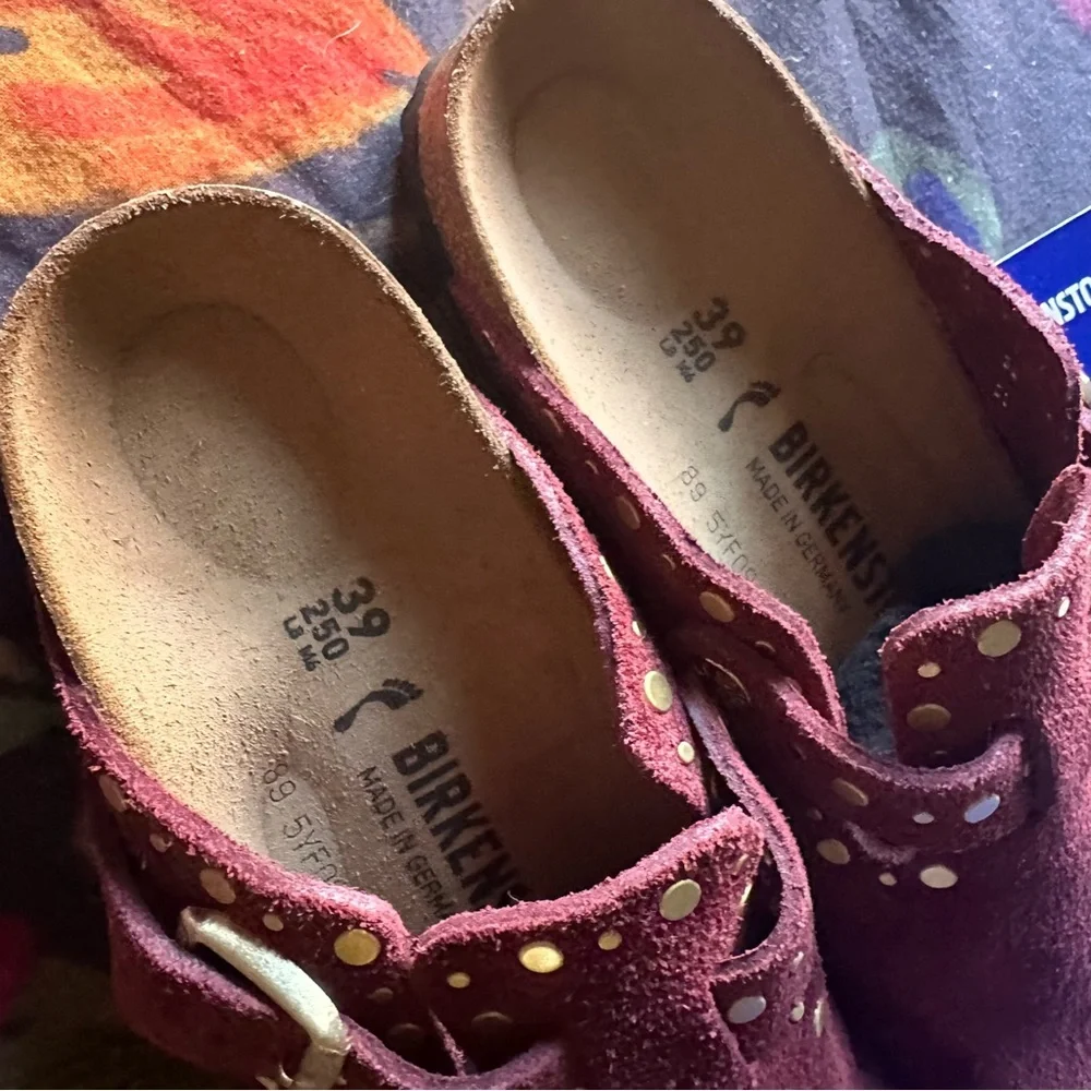 Birkenstock Boston Rivets in Zinfandel - Picture 5 of 7